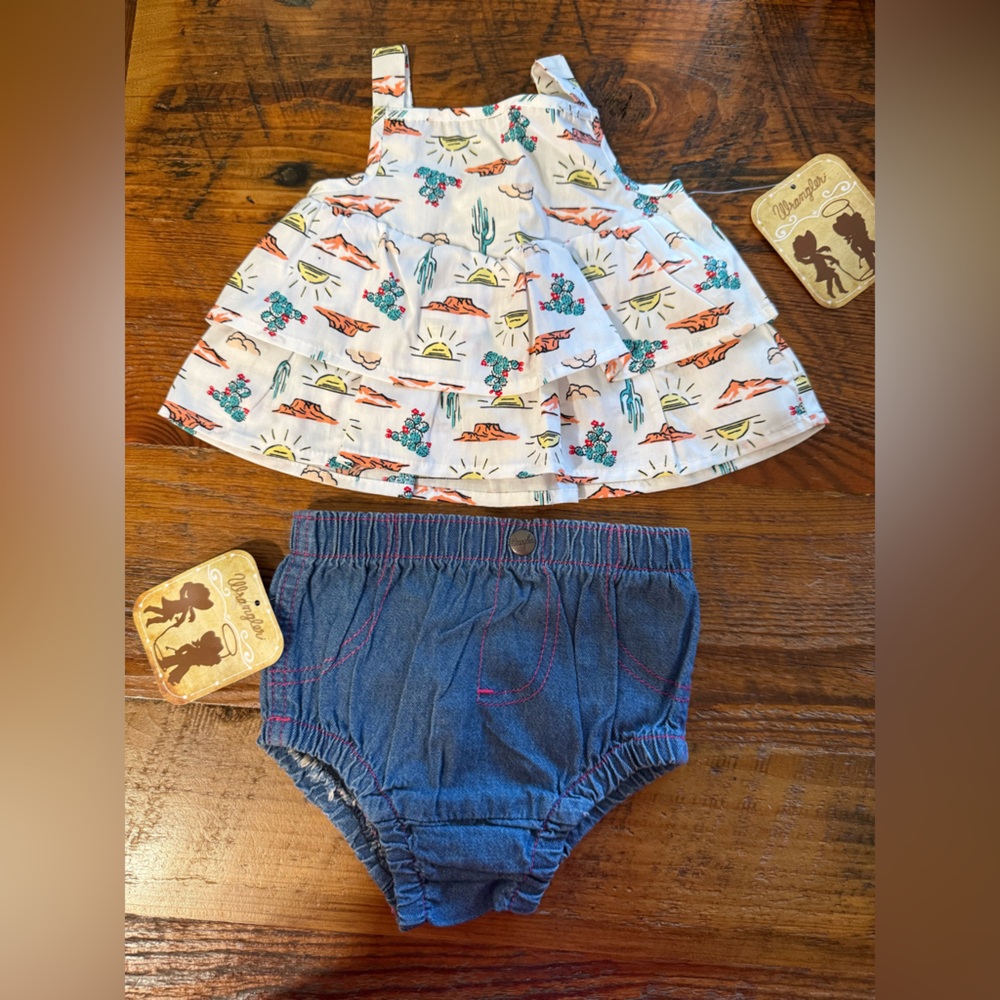 NWT Wrangler baby outfit